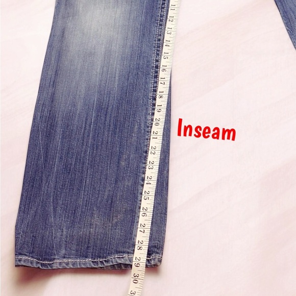 Buckle BKE Tyler Jeans Straight Leg Medium Wash Blue Denim Distressed Stretch33S - Picture 8 of 16